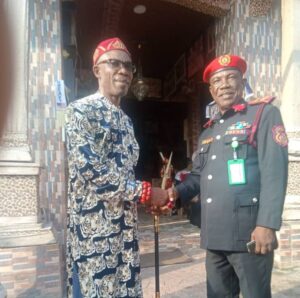 NHFSS Visit to HIS IMPERIAL MAJESTY AMB. (DR) SIR MISHAK NNANTA